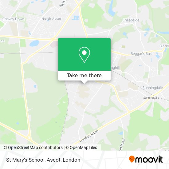 St Mary's School, Ascot map