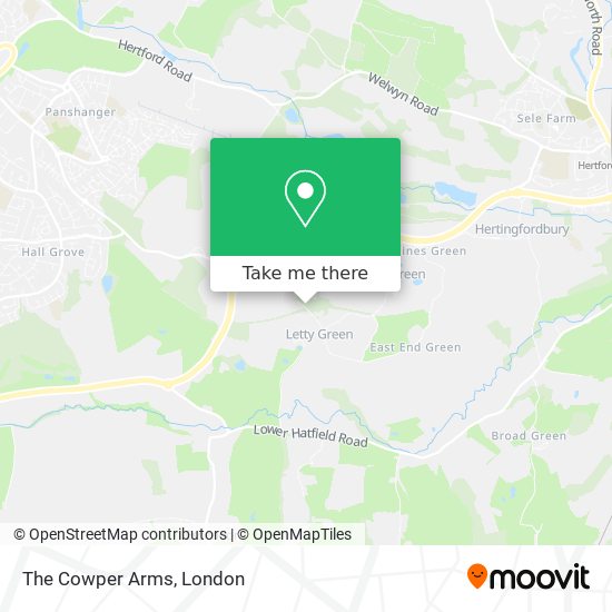 The Cowper Arms map