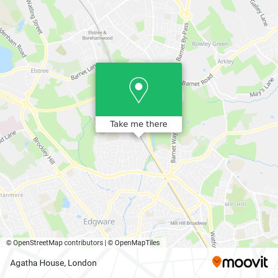 Agatha House map