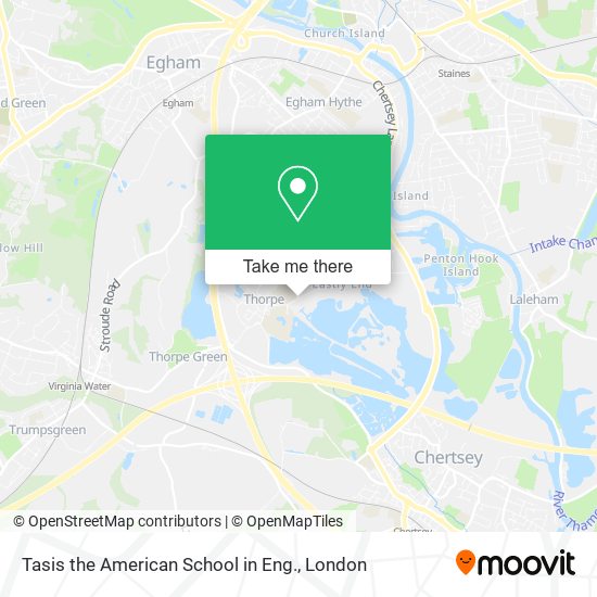 Tasis the American School in Eng. map