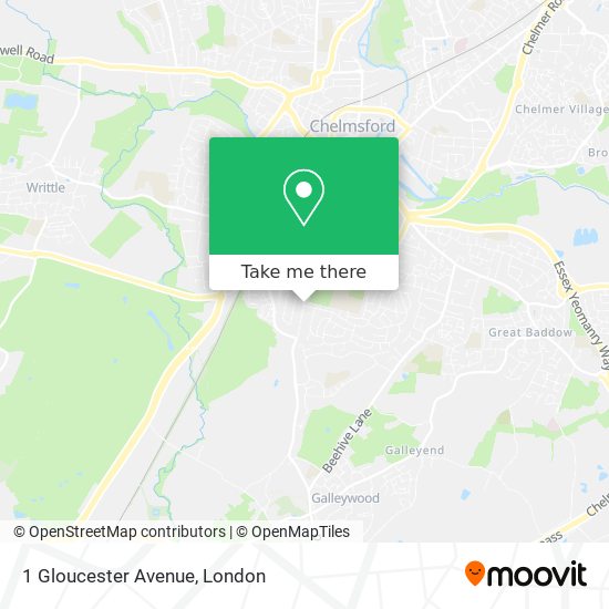 1 Gloucester Avenue map