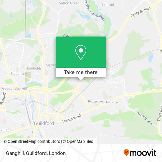 Ganghill, Guildford map