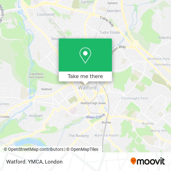 Watford. YMCA map