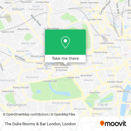The Duke Rooms & Bar London map