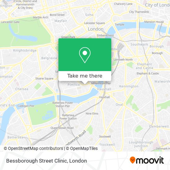 Bessborough Street Clinic map