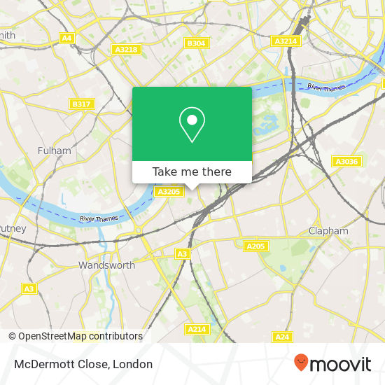 McDermott Close, McDermott Cl, London SW11 2LY, UK map