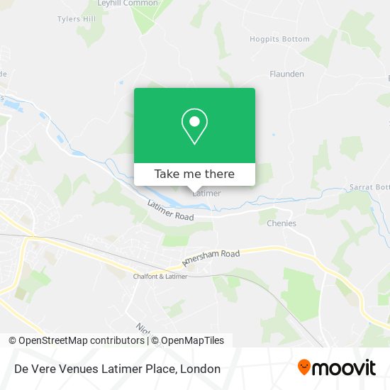 De Vere Venues Latimer Place map