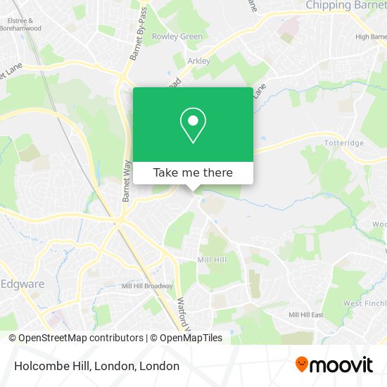 Holcombe Hill, London map