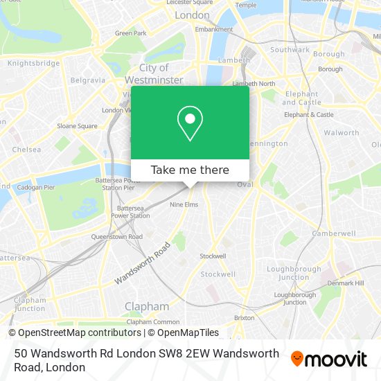 50 Wandsworth Rd London SW8 2EW Wandsworth Road map