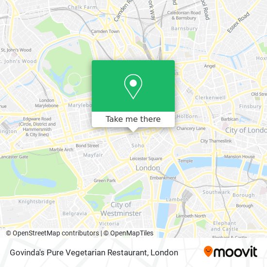 Govinda's Pure Vegetarian Restaurant map