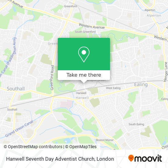 Hanwell Seventh Day Adventist Church map