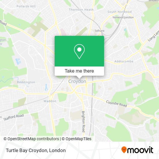 Turtle Bay Croydon map