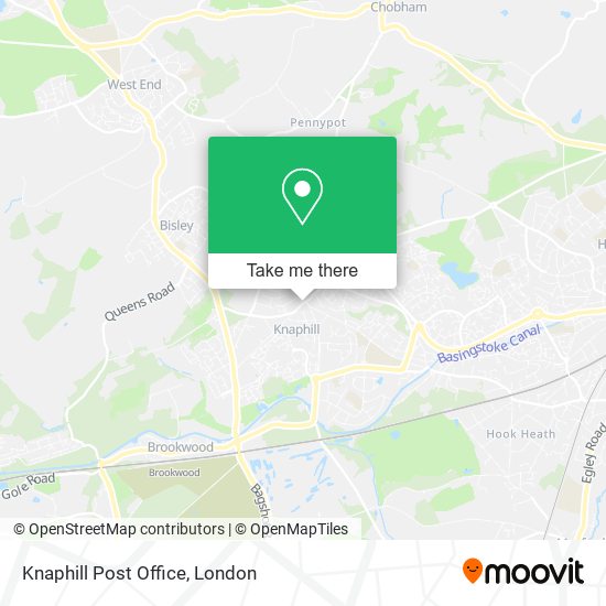 Knaphill Post Office map