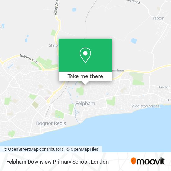 Felpham Downview Primary School map