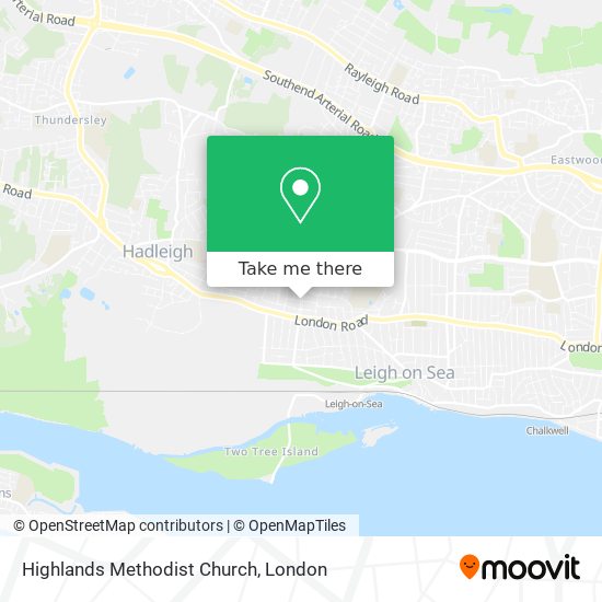 Highlands Methodist Church map