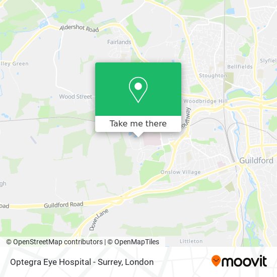 Optegra Eye Hospital - Surrey map