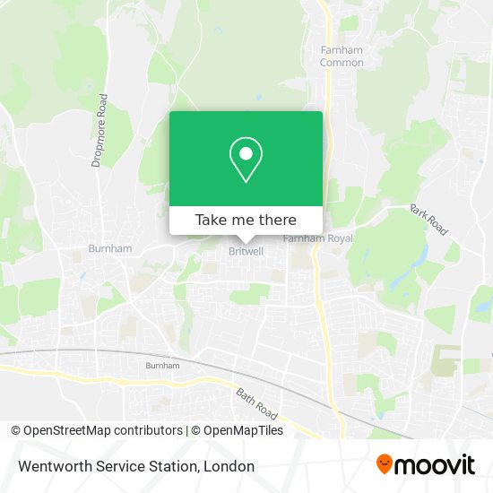 Wentworth Service Station map