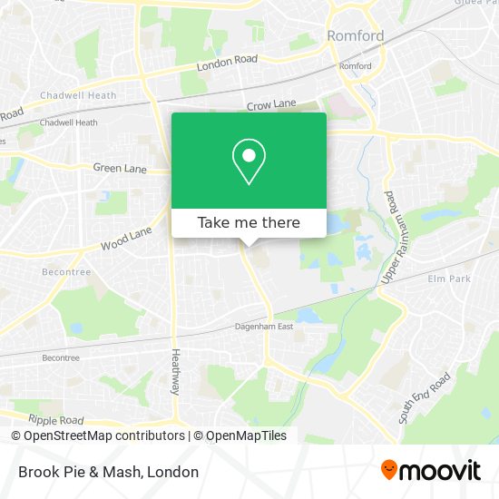 Brook Pie & Mash map