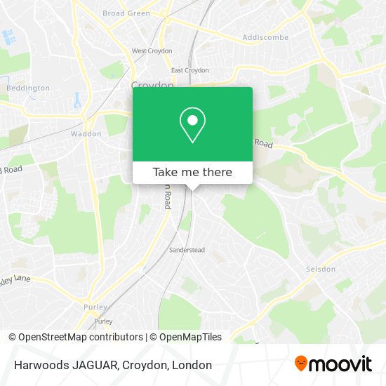 Harwoods JAGUAR, Croydon map