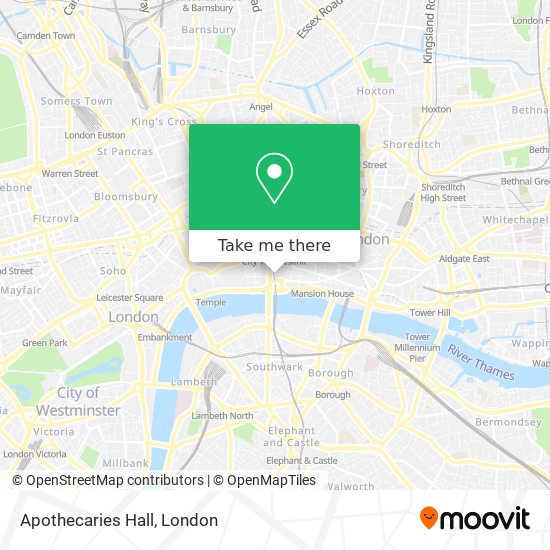 Apothecaries Hall map