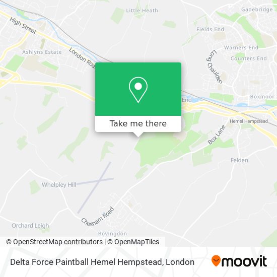 Delta Force Paintball Hemel Hempstead map