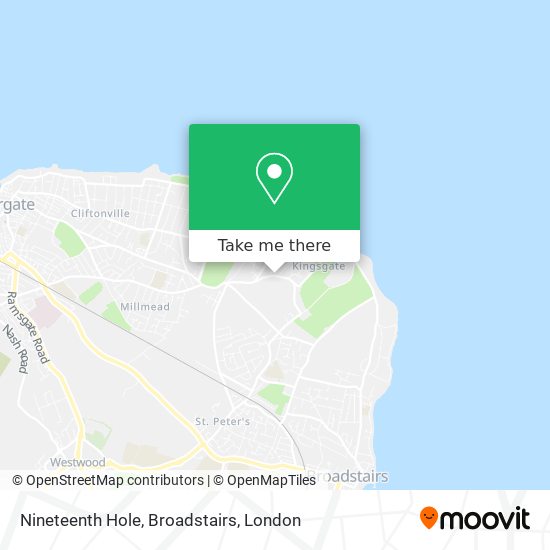 Nineteenth Hole, Broadstairs map