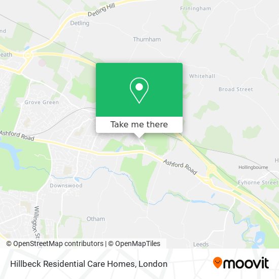 Hillbeck Residential Care Homes map