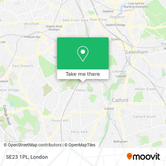 SE23 1PL map