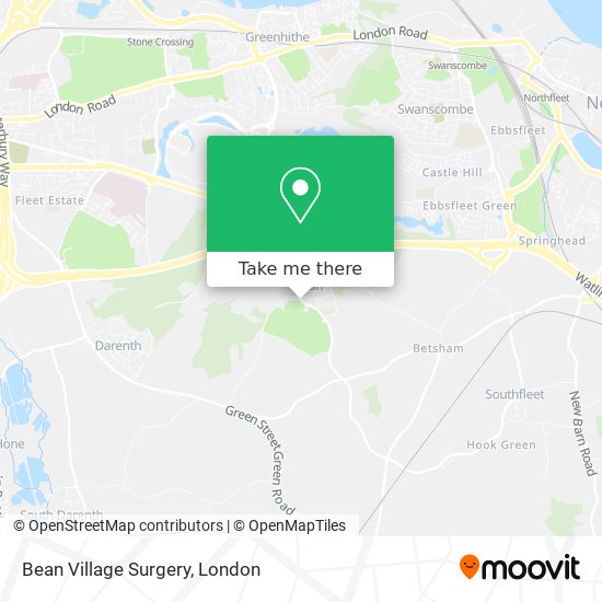 Bean Village Surgery map