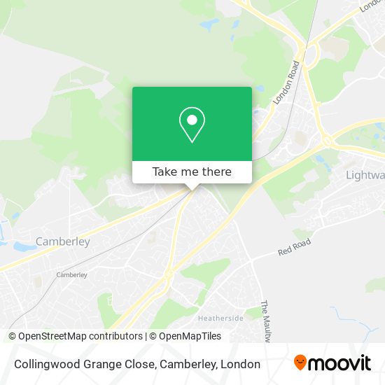 Collingwood Grange Close, Camberley map