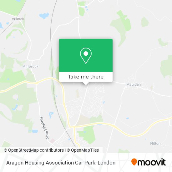 Aragon Housing Association Car Park map