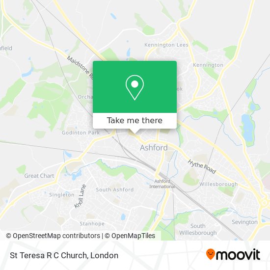 St Teresa R C Church map
