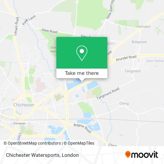 Chichester Watersports map