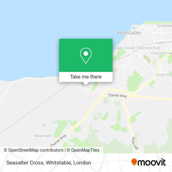 How to get to Seasalter Cross, Whitstable by bus or train?