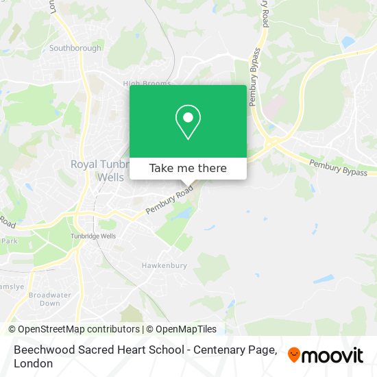 Beechwood Sacred Heart School - Centenary Page map