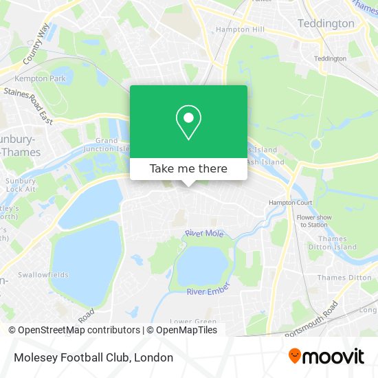 Molesey Football Club map