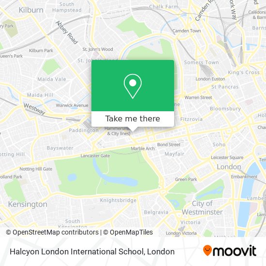 Halcyon London International School map