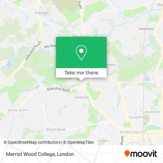 Merrist Wood College map