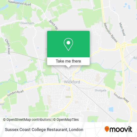 Sussex Coast College Restaurant map