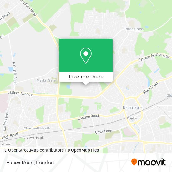 Essex Road map