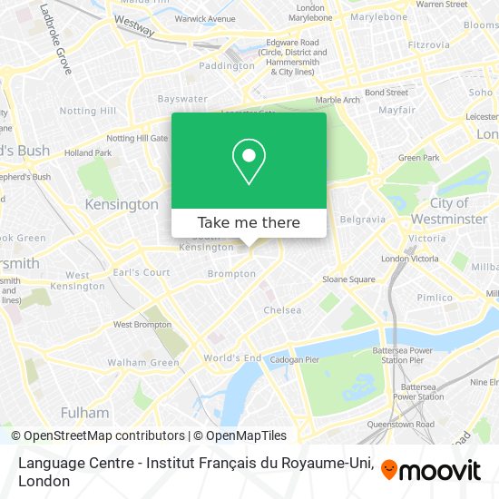 Language Centre - Institut Français du Royaume-Uni map
