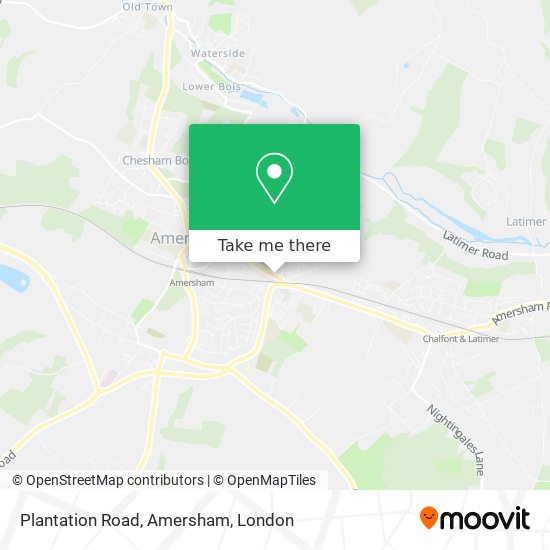 Plantation Road, Amersham map