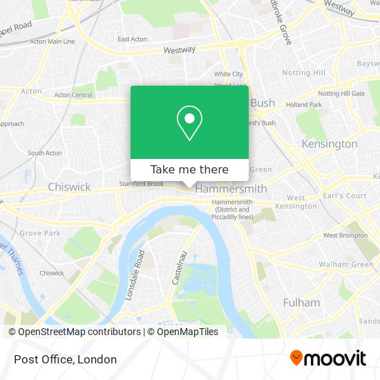 Post Office map