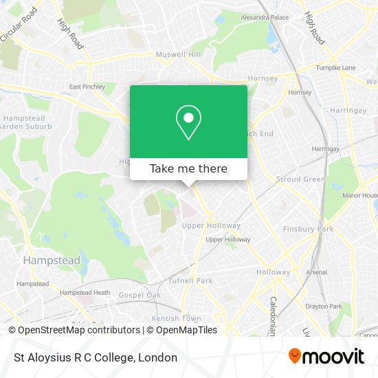 St Aloysius R C College map