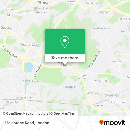 Maidstone Road map