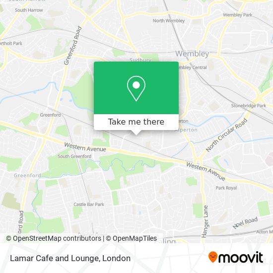 Lamar Cafe and Lounge map
