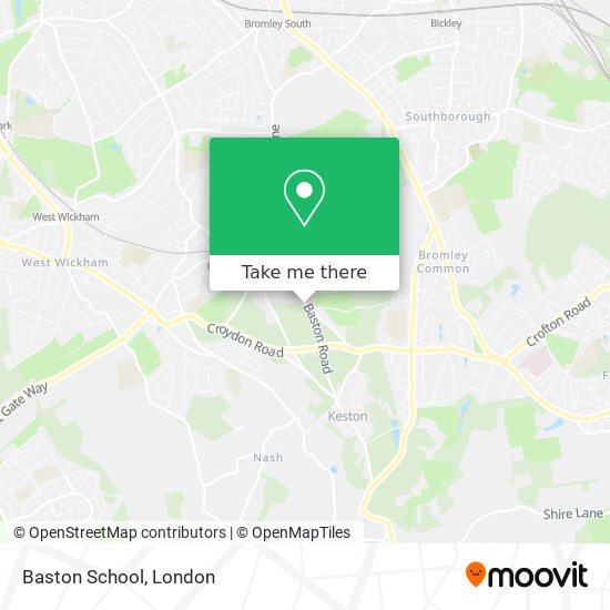Baston School map
