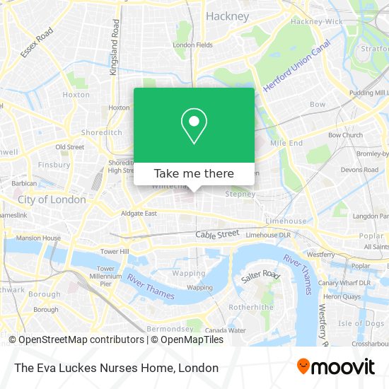 The Eva Luckes Nurses Home map