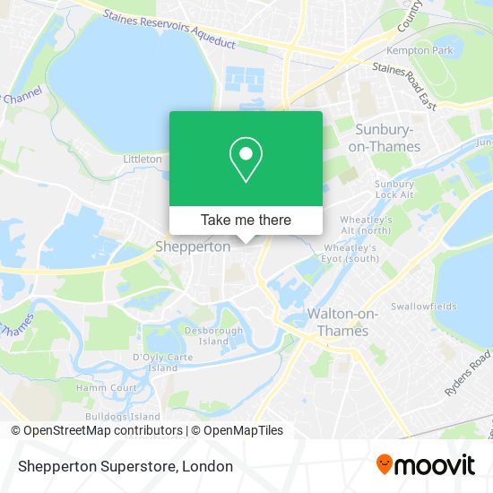 Shepperton Superstore map
