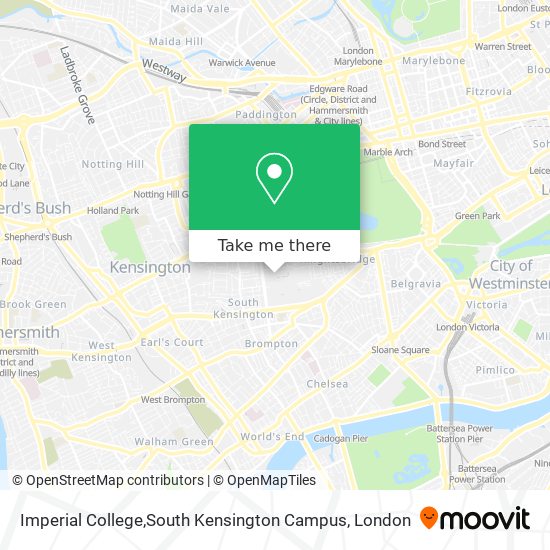 Imperial College,South Kensington Campus map